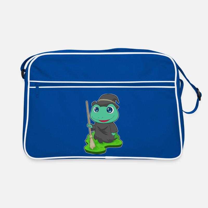 Frog Witch Broom Retro Bag