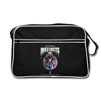 Werewolf at night - Retro Bag - black/white - Front