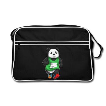 Panda Jogger Jogging Sport - Retro Bag - black/white - Front