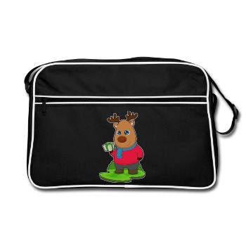 Forfait de Noël renne - Sac Retro - noir/blanc - Devant