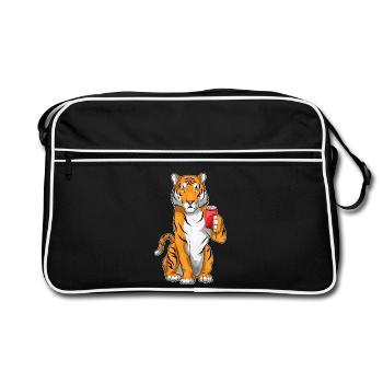 Tiger Tin - Retro Bag - black/white - Front