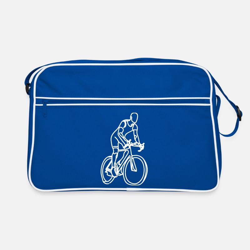 Dessin cycliste Sac Retro