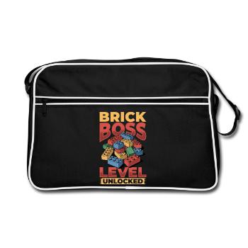 Blocs de construction Enfants Brick Builder - Sac Retro - noir/blanc - Devant