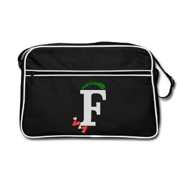 F - Sac Retro - noir/blanc - Devant