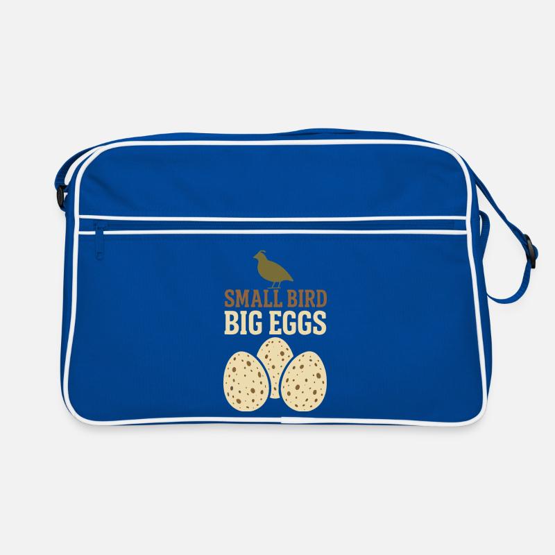 Gardien de cailles, fermier de cailles, caille dans le jardin Sac Retro