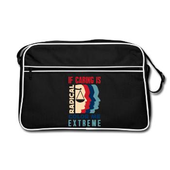 radicalized by fundamental - Retro Bag - black/white - Front