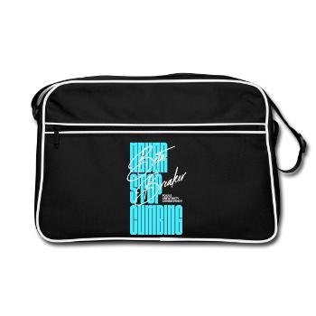 Beta Breaker motivational modern Climbing Design - Retro Bag - black/white - Front