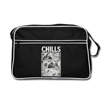 Chills Horror Comic Monster Alltag - Retro Tasche - Schwarz/Weiß - Vorne