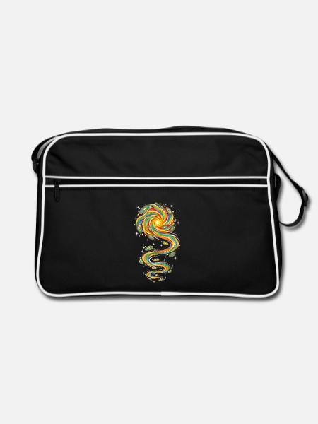 Avarta - Retro Tasche - Schwarz/Weiß