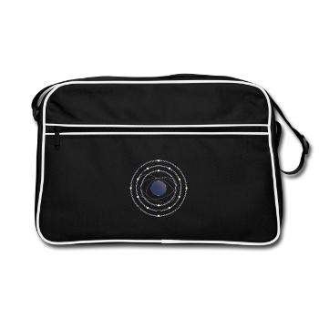Electron Shell Flow - Science in Motion - Retro Bag - black/white - Front