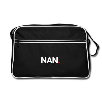 NAN. | Expression humour minimaliste - Sac Retro - noir/blanc - Devant