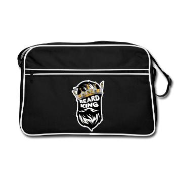 Beard Masculinity Statement Beard Hairstyle Beard Wearer - Sac Retro - noir/blanc - Devant