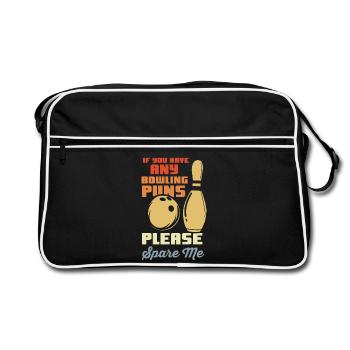 Blague de bowler - Sac Retro - noir/blanc - Devant