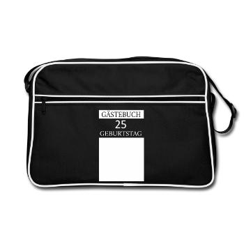 Livre d’or T-shirt signature 25e anniversaire - Sac Retro - noir/blanc - Devant