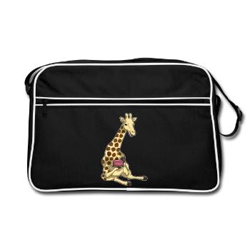Gâteau de girafe - Sac Retro - noir/blanc - Devant