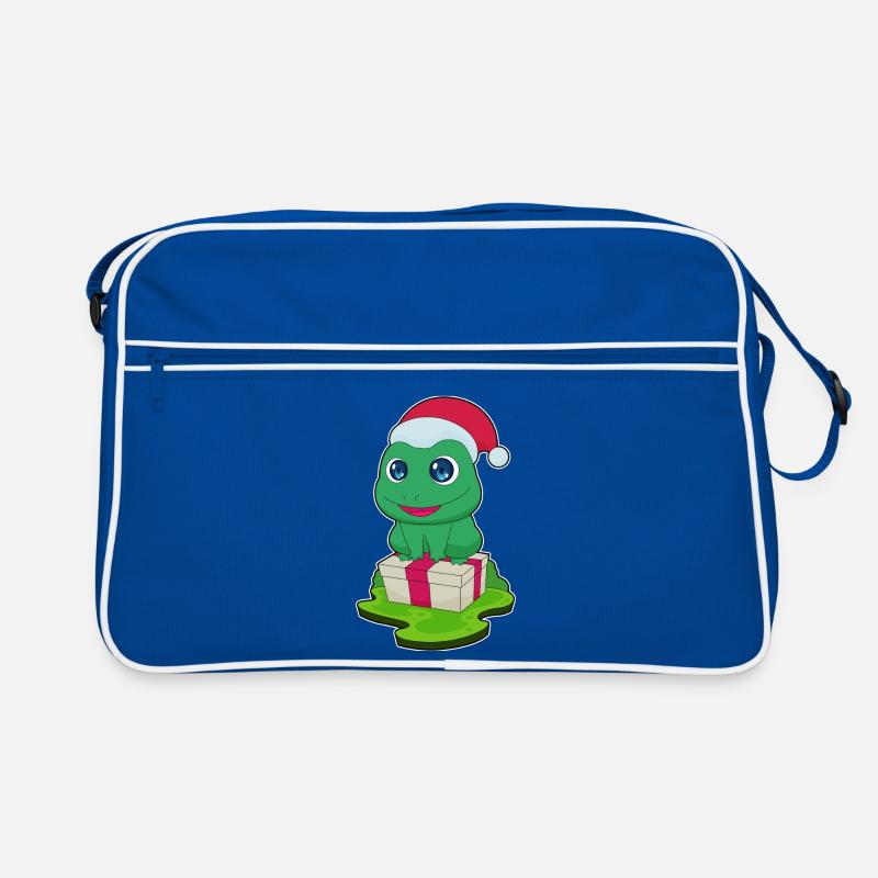 Frog Christmas Package Retro Bag