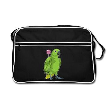 Perroquet Sucette - Sac Retro - noir/blanc - Devant