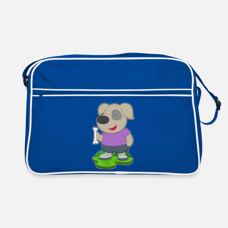 Hund Knochen Retro Tasche