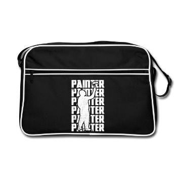 Master painter - Retro Bag - black/white - Front