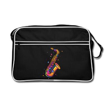 Saxophone rétro - Sac Retro - noir/blanc - Devant