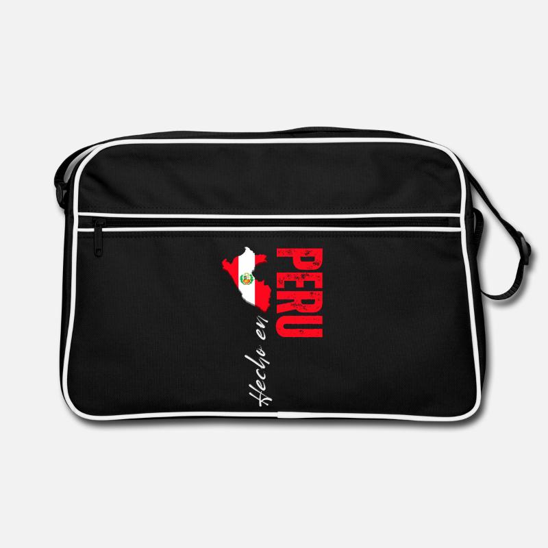 Made in Peru, vertical design Retro Bag