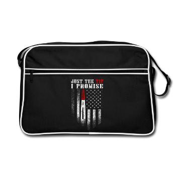 Just the Tip USA Flag - Retro Bag - black/white - Front