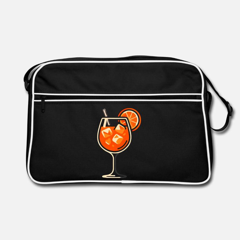 Party Spritz Glas Geschenkidee Retro Tasche