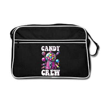 Candy Crew Decoration Candy Lover Sweet Tooth - Retro Bag - black/white - Front
