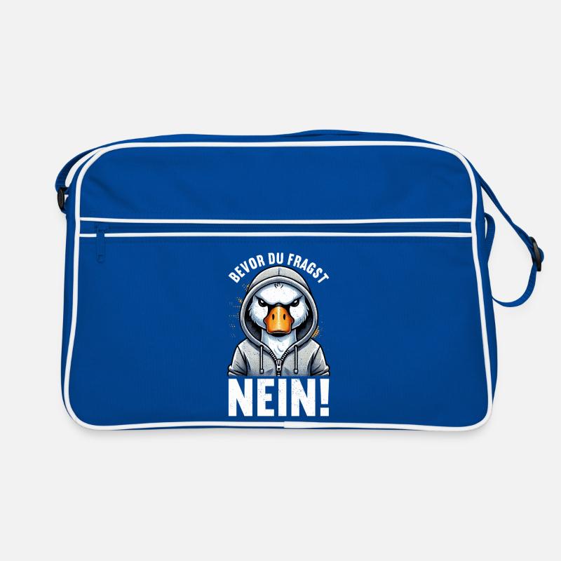 Bevor Du Fragst Nein Schwan Schlechte Laune Retro Tasche