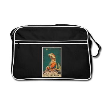Lézard des lézards - Sac Retro - noir/blanc - Devant