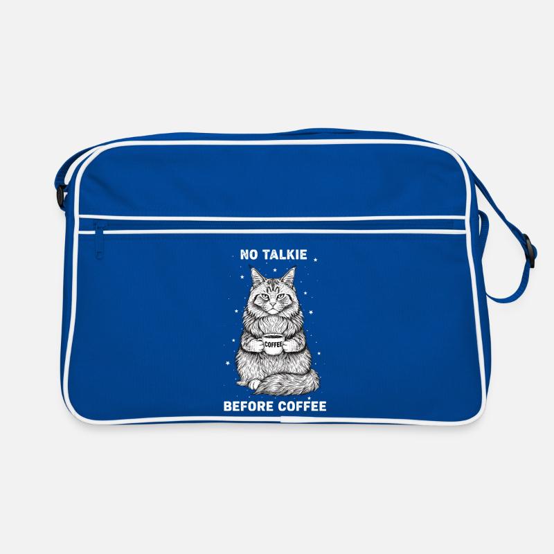 Pas de conversation devant un chat amateur de café Sac Retro