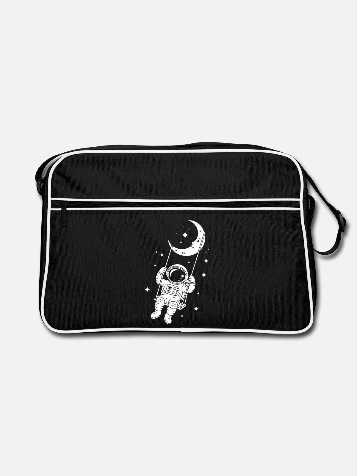Astronaute Cosmos Spatial Swing - Sac Retro - noir/blanc - Devant