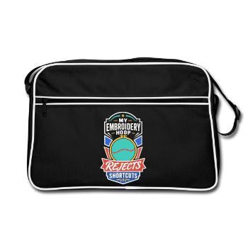 Stickrahmen lehnt Abkürzungen ab - Retro Tasche - Schwarz/Weiß - Vorne