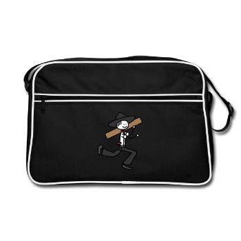 Carpenter - Retro Bag - black/white - Front