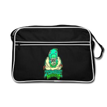 Zombie Gorilla - Sac Retro - noir/blanc - Devant