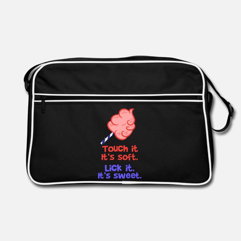 Süßigkeiten Naschkatzen Statement Dessert Lecker Retro Tasche