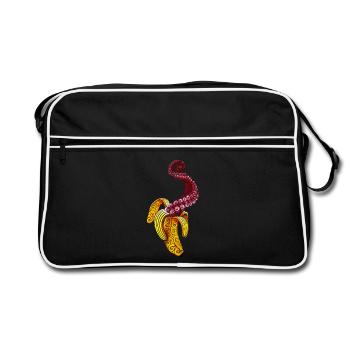 Swirly Mutant-Banana - Sac Retro - noir/blanc - Devant