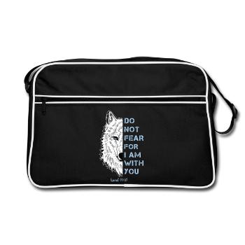 Citation religieuse - Sac Retro - noir/blanc - Devant