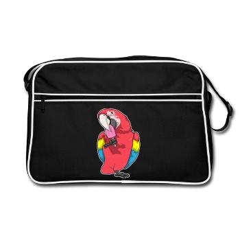 Popsicles perroquets - Sac Retro - noir/blanc - Devant