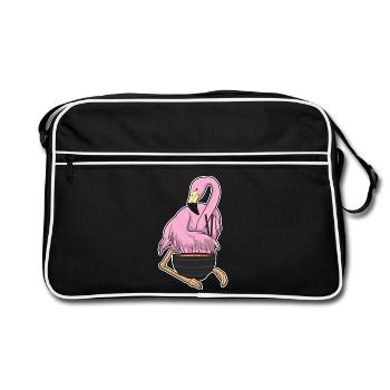Cuisson de ramen pour Chef Flamant Rose - Sac Retro - noir/blanc - Devant