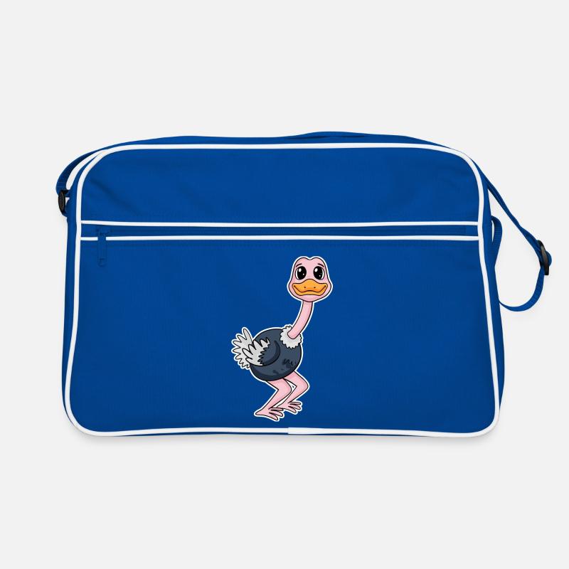 Animaux de zoo à motif d’autruche Sac Retro