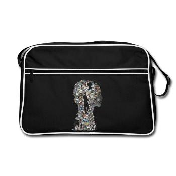 The Human Puzzle - Retro Bag - black/white - Front
