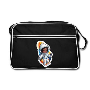 AstronauIN space - Retro Bag - black/white - Front