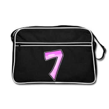 7 - Retro Bag - black/white - Front