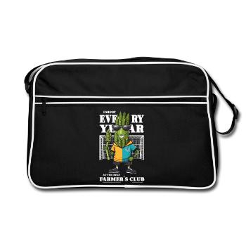 Spargel Verein - Retro Tasche - Schwarz/Weiß - Vorne