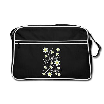 ANÉMONE SYLVIE - Sac Retro - noir/blanc - Devant