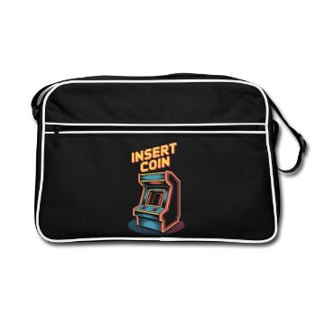 Machine de jeu d'arcade rétro à insérer dans une pièce - Sac Retro - noir/blanc - Devant