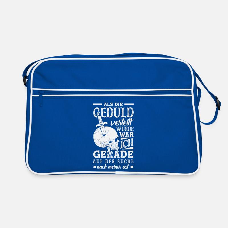Geduld? Ich suchte meine Axt Retro Tasche