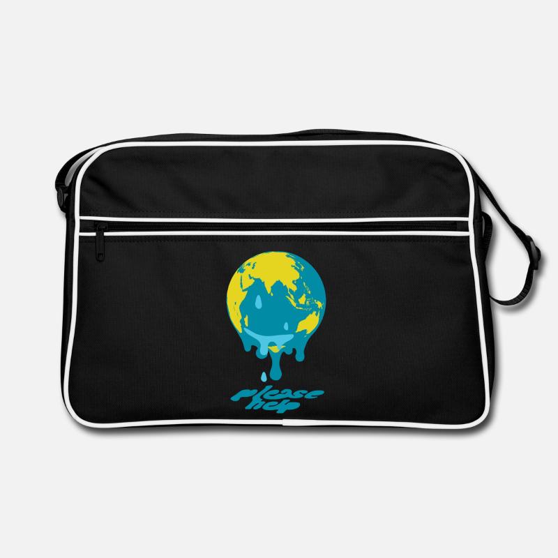 Global Warming Globe Retro Bag
