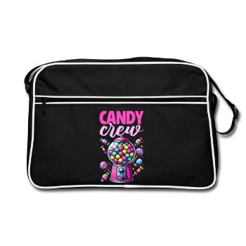 Candy Crew Decoration Candy Lover Sweet Tooth - Retro Bag - black/white - Front